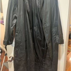 Leather trench coat by Wilson house of leather medium size